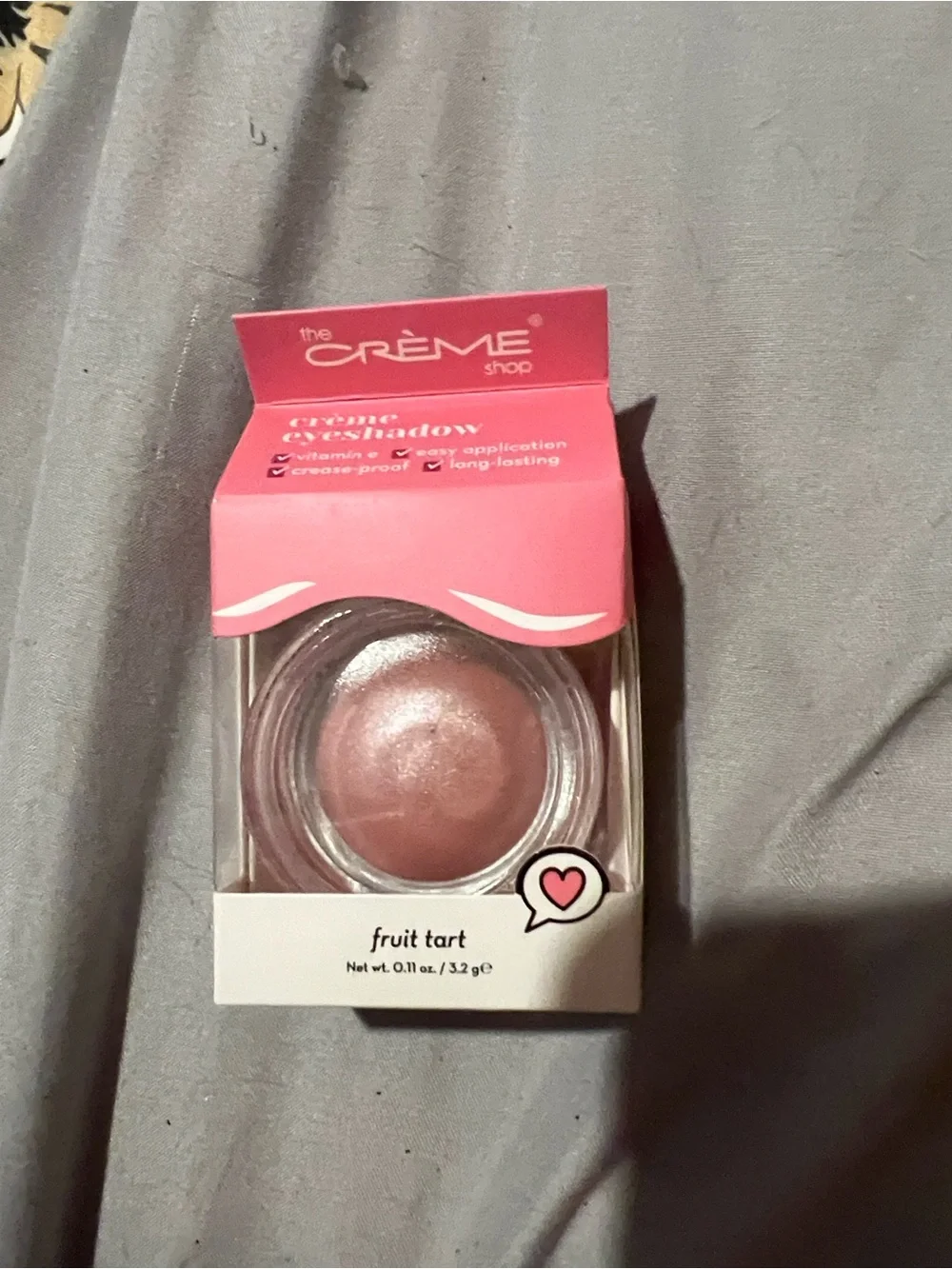 The Crème Shop Fruit Tart Shimmer Eyeshadow — Pink